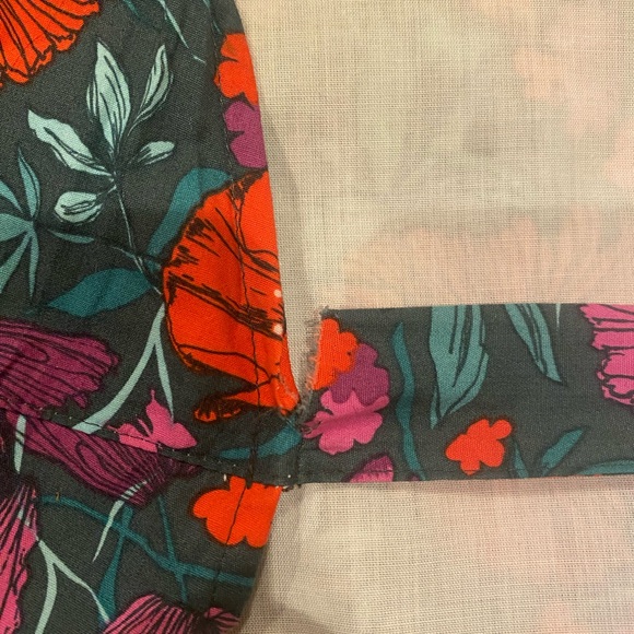 Desiree Salas floral cotton wrap dress, size L - Picture 9 of 9